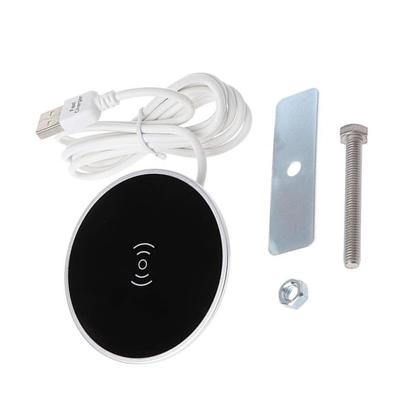 15W Wireless Charger Desk Fast Charging Pad Invisible Desktop Charger for Smartphone