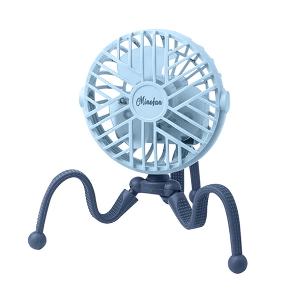 Fnochy Small Fan Portable Desk Fan with USB Charging, Flexible Bracket High-Velocity Airflow, Ultra-Quiet Operation, 2H Fast Charge for Home Office Travel