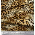 thumbnail image 3 of Soimoi Modal Satin Fabric Leopard & Tiger Animal Skin Fabric Prints by Yard 42 Inch Wide, 3 of 3