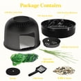 thumbnail image 4 of Norcho Hidden Cat Litter Box Enclosure, Plant Corner Furniture with Litter Liner, Black, 4 of 9