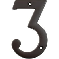 Heavy-Duty House Numbers, #3, 4 Inches, Oil-Rubbed Bronze by Stone Harbor Hardware