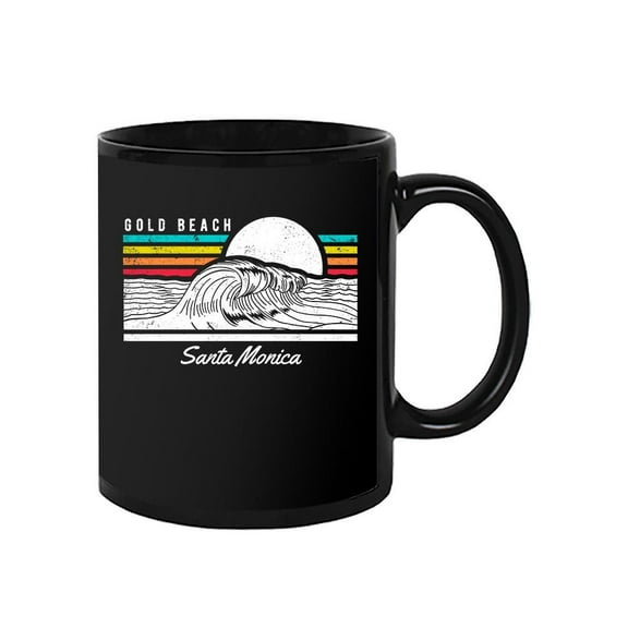 Santa Monica Waves Mug Unisex's -Image by Shutterstock