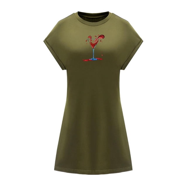 Vestido de verano para mujer Strade Fareast Limited M poliéster spandex cuello redondo