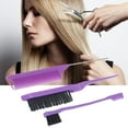thumbnail image 4 of 3Pcs Slick Back Hair Set Set, Teasing Hair Brush Back With Comb Brush Kit Include 1 X Hair Dye Brush, 1 X Hair Comb Oil and 1 X Rat Tail Comb for Hair Picking, Parting, Braiding, 4 of 5