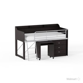 Talia Storage Loft Bed With A Desk Multiple Colors Walmart Com