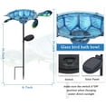 thumbnail image 4 of MUMTOP Outdoor Bird Bath Solar Birdbath Small Birdfeeder with Turtle Metal Stake for Garden Yard Outside Decor, 4 of 7