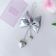 thumbnail image 5 of Adorno navideño de lazo de cuero para árbol de Navidad | Decoración festiva colgante | Lazo decorativo para árbol, envoltorio de regalos y fiestas navideñas, 5 of 6