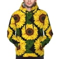 thumbnail image 4 of Hoodies for Men - yellow Sunflower Realistic Aesthetic Long Sleeve Comfrt Men'S Fashion Hoodies & Sweatshirts, Sweatshirts for Men Hoodies Pullover Clothing Clothes with Pouch, 4 of 7