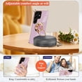 thumbnail image 4 of Compatible with Samsung Galaxy S22 Ultra Case with Ring Holder Pink, Aesthetic Phone Case Samsung S22 Ultra Case Silicone Soft TPU Slim Cover Shockproof Luxury with Kickstand (Purple), 4 of 14