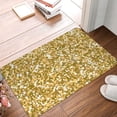 thumbnail image 5 of Bingfone Glitter Gold Door Mat 16"X24" Front Entrance Non-Slip Low Profile Washable For Entryway, 5 of 9