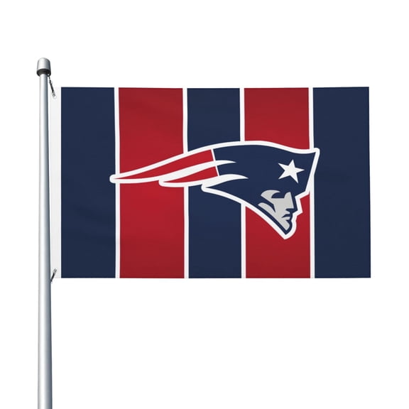 New England Football Team 3x5 FT Double-Sided Flag (Pole Not Included), Quick-Drying for Lawn, Balcony & Party Decor 35Flag-130