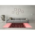 thumbnail image 3 of Ahgly Company Indoor Square Abstract Red Modern Area Rugs, 8' Square, 3 of 4