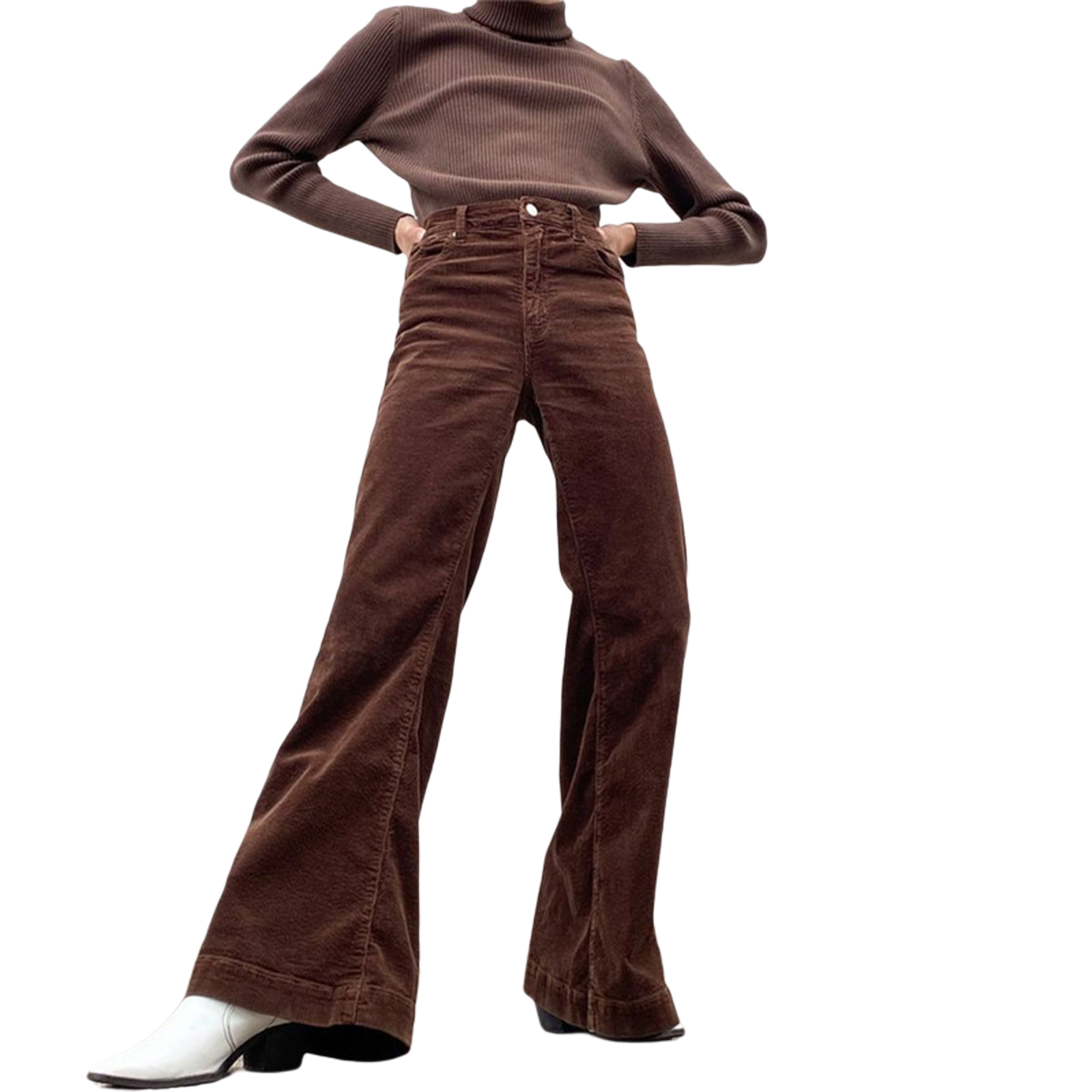 Kiapeise Women Flare Pants High Waist 