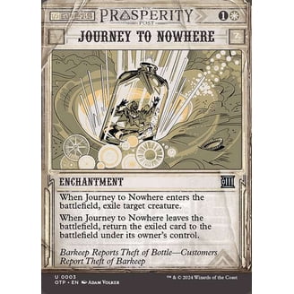 prosperity cards mtg Magic The Gathering - Outlaws of Thunder Junction - Breaking News (Damage and effects that say destroy dont destroy it.) Outlaws of Thunder Junction (OTJ) #25 Illustrated by Caio Monteiro Magic MtG Outlaws of Thunder Junction