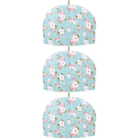 

Teapot Insulation Cover Anti-scald Cozy Cotton Vintage Flower Cosy Woman Kettle Lid 3 PCS