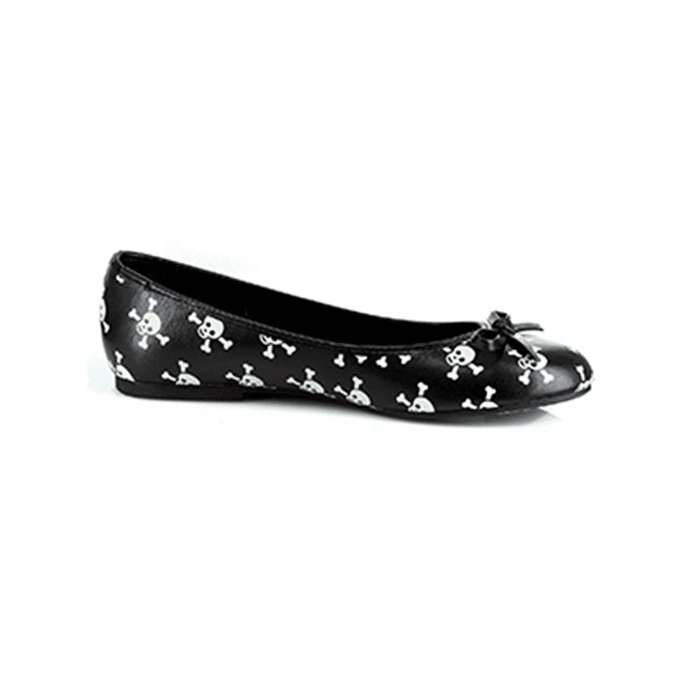 skull ballet flats