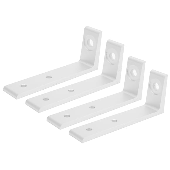 Soporte de Ángulo Recto Jadeshay 4 Soportes de Esquina Aluminio Plata