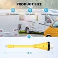 thumbnail image 2 of Kohree 50 Amp to 15 Amp 110V RV Adapter Plug, 15 Amp Male to 50 Amp Female RV Power Adapter Cord 12", RV Dogbone Electrical Adapter with Twist Lock Plug & LED Indicator, 2 of 5