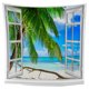 thumbnail image 2 of Tapiz Para Colgar En La Pared Vista Al Mar Impresión De Fondo Dormitorio Alfombras De Pared Manta Likrtyny Arte Deco, 2 of 7