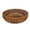 A001- Brown Small, variant on Fruit Sculpted Piece for Kitchen Counter, Woven Storage Basket, Bread Basket Storage, Fruit and Vegetable Storage, 8 Inch Diameter 3 Inch Deep Round Brown Woven Basket for Brown