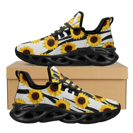 

Sunflower Oil Painting Stereo Ladies Fashionable Cute Daily Versatile Casual Shoes Outdoor Breathable Summer Sneaker