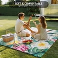 thumbnail image 4 of Pink Flamingo Outdoor Rug for Patio/Deck/Porch, Non-Slip Large Area Rug 3 x 5 Ft, Watercolor Summer Botanical Floral Indoor Outdoor Rugs Washable Area Rugs, Reversible Camping Rug Carpet Runner, 4 of 8