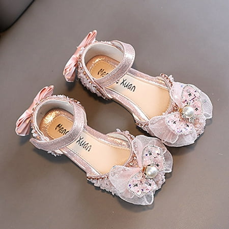 

Dyfzdhu Fashion Autumn Toddler And Girls Dance Performance Shoes Casual Shoes Thick Sole Round Toe Buckle Dress Shoes