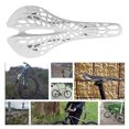 thumbnail image 4 of Mountain Bike Saddle MTB Road Bicycle Hollow Design Breathable Plastic Saddle Seat Cycling Accessory, White, 4 of 9