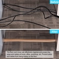 thumbnail image 5 of SPRING Suitable For Floor And Wall Cords Meters Flexible Suitable For Floor And Wall Adhesive Wire Cover Floor Cable Protector Brown30MM, 5 of 5