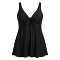 thumbnail image 4 of PMVFHDE Plus Size Swimsuit For Women Flowy Printed Tankini Top With Adjustable Straps And Matching Full Coverage Bottoms, 4 of 4