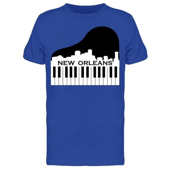 New Orleans Piano T-Shirt Men -Image by Shutterstock, Male x-Large