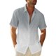 thumbnail image 1 of Men'S Casual Loose Fitting Short Sleeved Shirt Fashionable Lapel Shirt Top M, 1 of 4