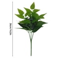 thumbnail image 2 of Fake Flowers,Green Luo Green 7 Fork Chicken Heart Green Bundle Flower Artificial Flower Decoration, 2 of 8