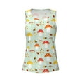 thumbnail image 6 of Sigee Mushroom Bee for Women's Workout Tank Top,Running Tank Tops,Sleeveless Gym ClothesSmall, 6 of 8