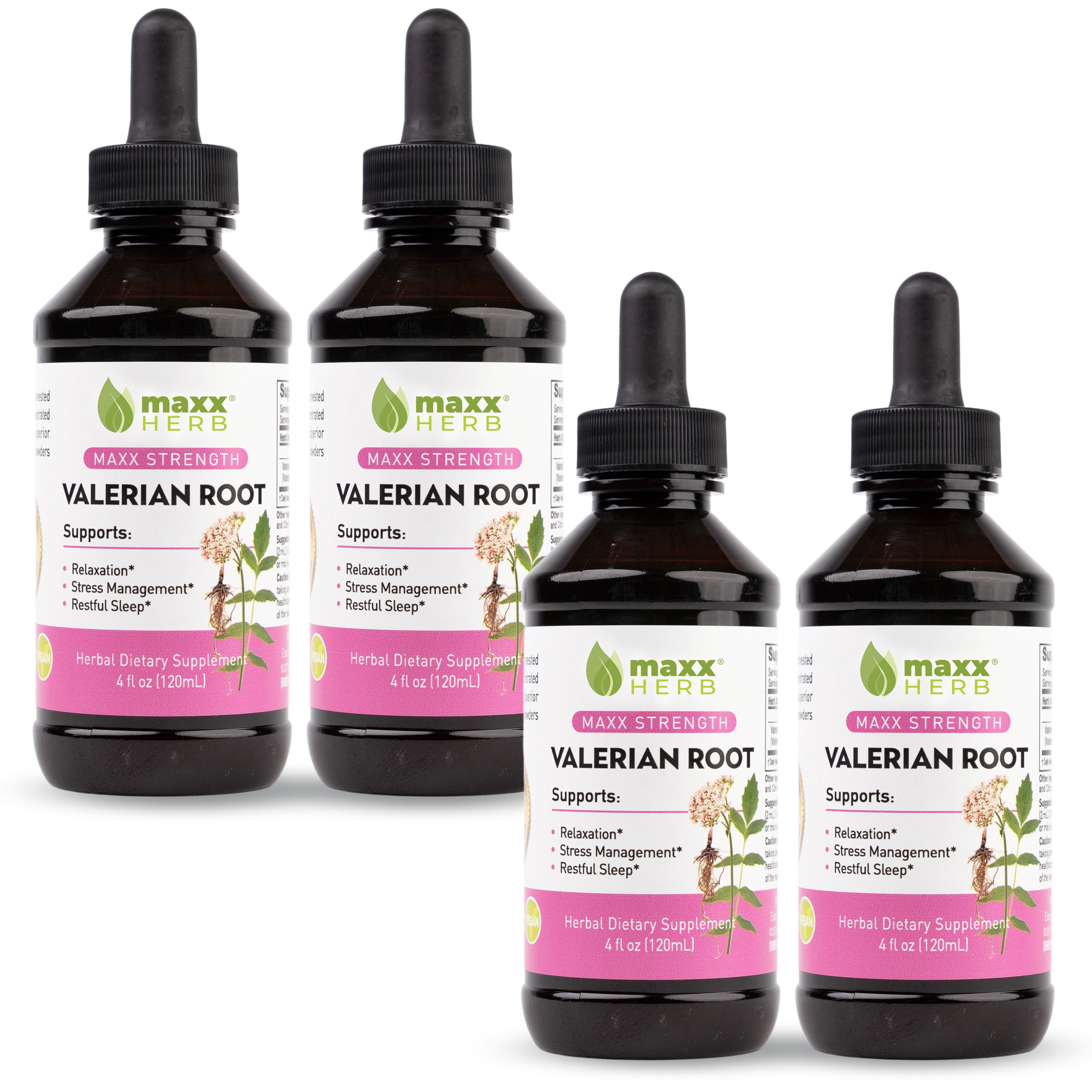 Maxx Herb Valerian Root Extract Natural Restful Sleep & Stress
