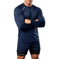 thumbnail image 6 of PNTUTB Sports Set for Men Athletic Wear Set Round-Neck Long-Sleeve Quick-Dry T-Shirt and Double-Layer Shorts High-Stretch Set for Running Training, 6 of 7