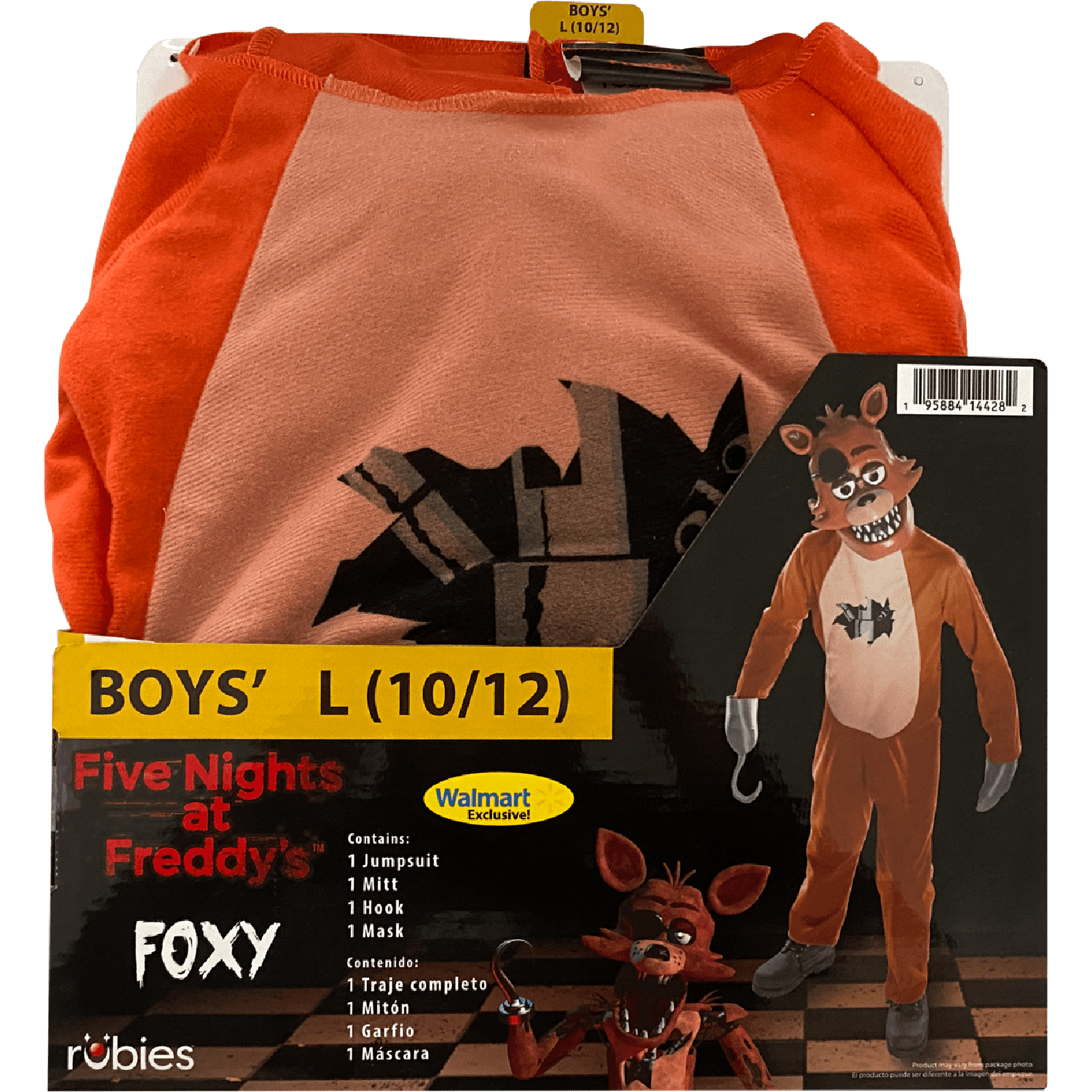 Five Nights at Freddy's Foxy Halloween Costume for Children, Boys' Size S (6/7), by Rubies