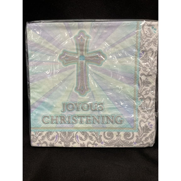 Joyous Christening Lunch Napkins 16Ct