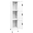 thumbnail image 2 of vidaXL Locker Cabinet White 38x45x180 cm Steel, 2 of 5