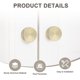 thumbnail image 2 of Uxcell 6-Pack Perillas de Gabinete Doradas, Perillas Redondas Modernas de Aluminio Estriadas de 1-1/10" [Dorado], 2 of 6