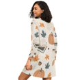 thumbnail image 2 of FORMRS Womens Long Sleeve Nightgowns Crew Neck Sleep Shirt Soft Pajamas Sizes S-3XL, Fall Books, 2 of 8