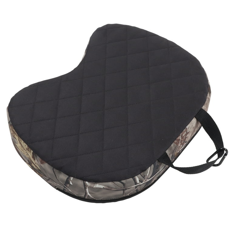 Outdoor Sitting Pad, Zipper Dustproof Portable Handle Hunting Seat Cushion  Concave Design Foam Padded For Leisure
