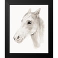 thumbnail image 2 of Warren, Annie 15x18 Black Modern Framed Museum Art Print Titled - Ivory Stallion II, 2 of 5