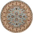 thumbnail image 1 of Well Woven 549364R Tapis Rond Traditionnel Sarouk&44; Bleu Clair - 3 Pi 11 Po., 1 of 5
