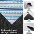thumbnail image 3 of Blue Geometric Stripe Pattern Kitchen Rugs Sets Of 3,Kitchen Runner Rugs Non Skid Washable,Decorative Kitchen Floor Mats for Kitchen,Sink,Laundry,17"x30"+ 17"x47" + 17"x59", 3 of 6