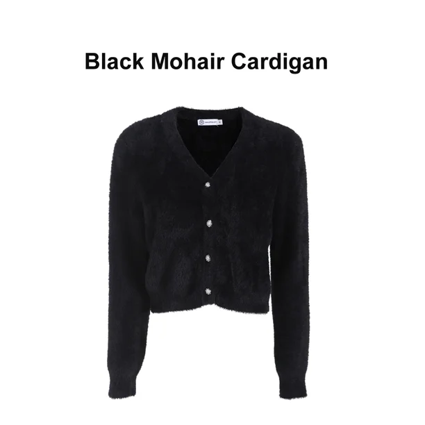 AP-cárdigan de Mohair de alta calidad para mujer, Tops personalizados, cuatro colores, otoño e invierno, nuevo, 2025