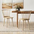 thumbnail image 5 of Gymax 4 PCS Dining Chair Windsor High Spindle Back Wood Kitchen Chairs w/ Rubber Wood Frame Natural, 5 of 10