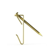 Ook Picture Hangers, 30 lbs, Steel Picture Hooks, Brass, Gold, 40 pack