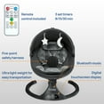 thumbnail image 5 of Electric Baby Swing for Infants ,Portable Baby Swing  with Timing Function 5 Swing Speeds Bluetooth Touch Screen,Music Speaker 12 Preset Lullabies for Babies 0-9 Months,0-20lb,Unisex,Black, 5 of 15
