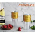 thumbnail image 2 of 20 Pieces Disposable Wine Cups 14oz Transparent Hard Plastic Rimmed Plastic Cup Birthday Wedding Party Champagne Cups, 2 of 5